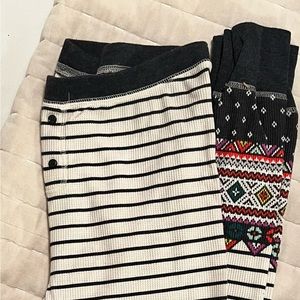 Old Navy, like new, print long johns